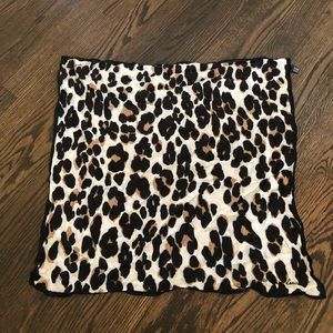 Yves Saint Laurent leopard silk scarf